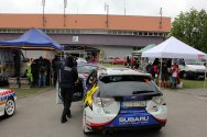 Rallye Český Krumlov: Technické přejímky, servis